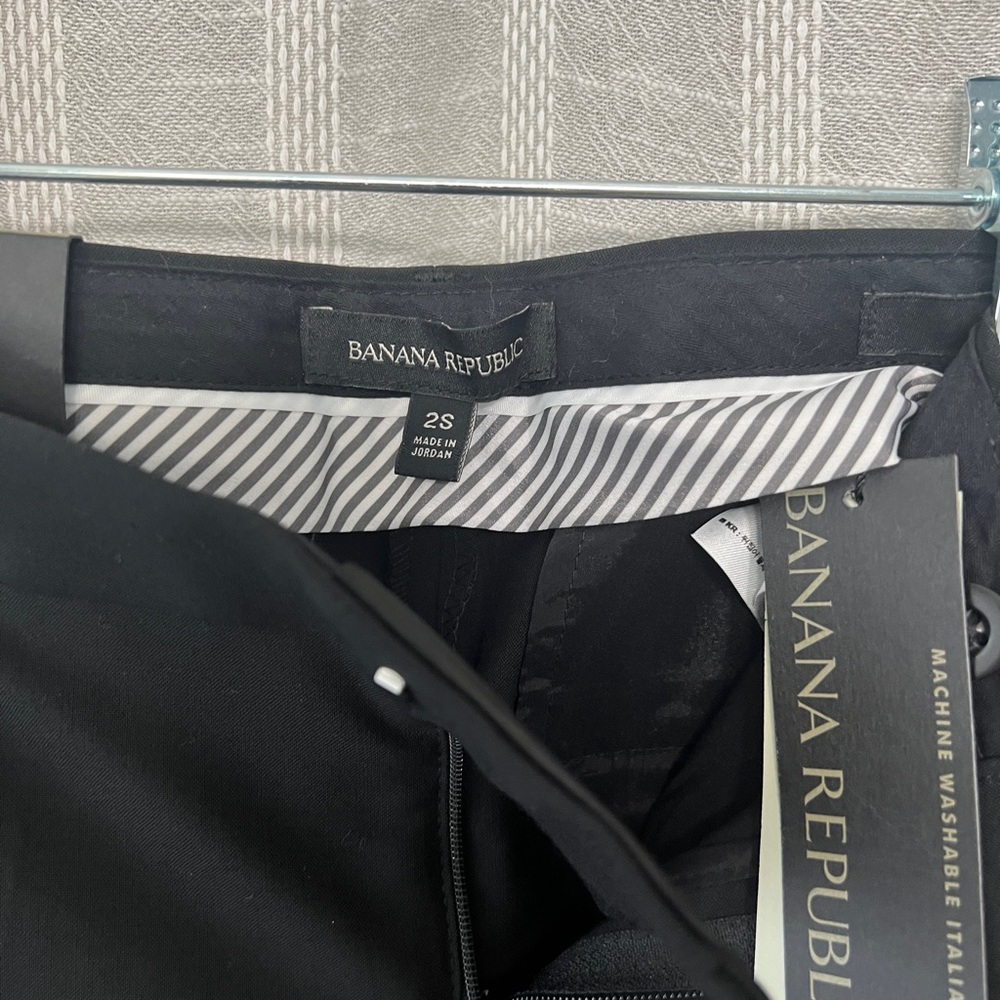 Banana Republic Black Wool Avery Pant - 2s - Petite - Picture 4 of 6